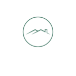 Icon of a roof outline, symbolizing roofing and construction services.
